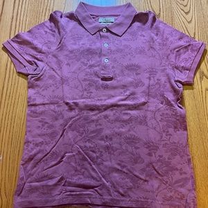 MANGO Short Sleeve Pink Polo